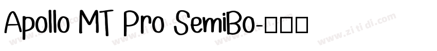 Apollo MT Pro SemiBo字体转换